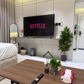 Modern and Cozy Studio 65TV and Self Entry